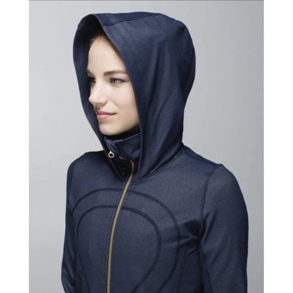 Lululemon Athletica Navy Blue Full-Zip Hoodie - Picture 2 of 8